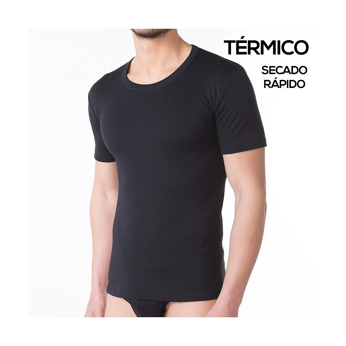 9202 CAMISETA TÉRMICA MANGA CORTA SECADO RÁPIDO