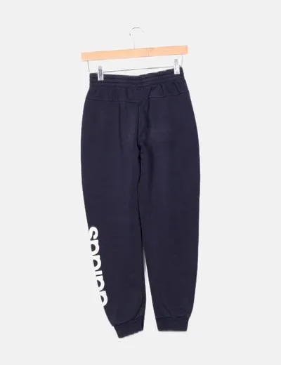 Adidas Pantalón de chándal azul marino