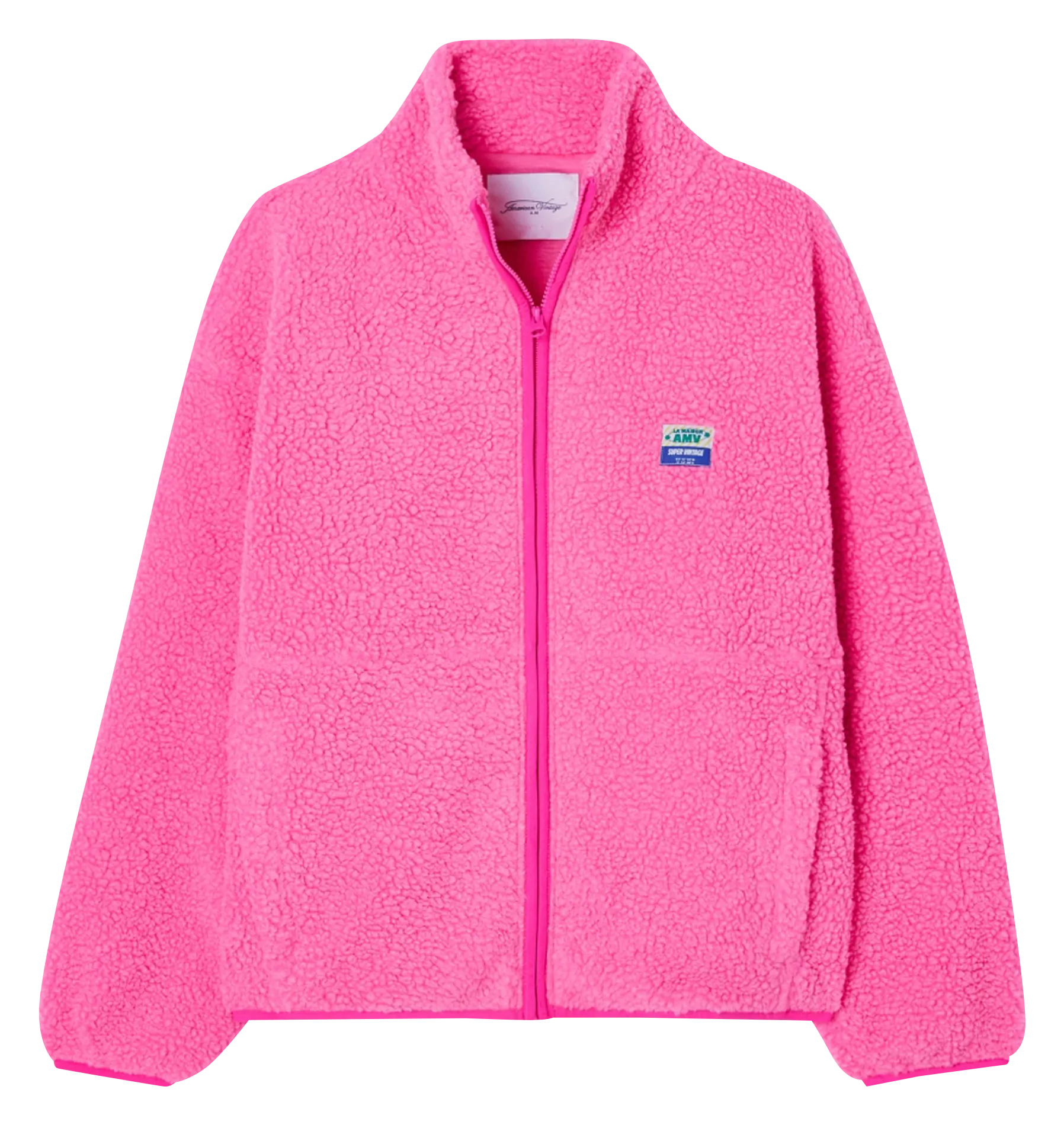 AMERICAN VINTAGE HOKTOWN - Chaqueta de tejido polar con cremallera en rosa