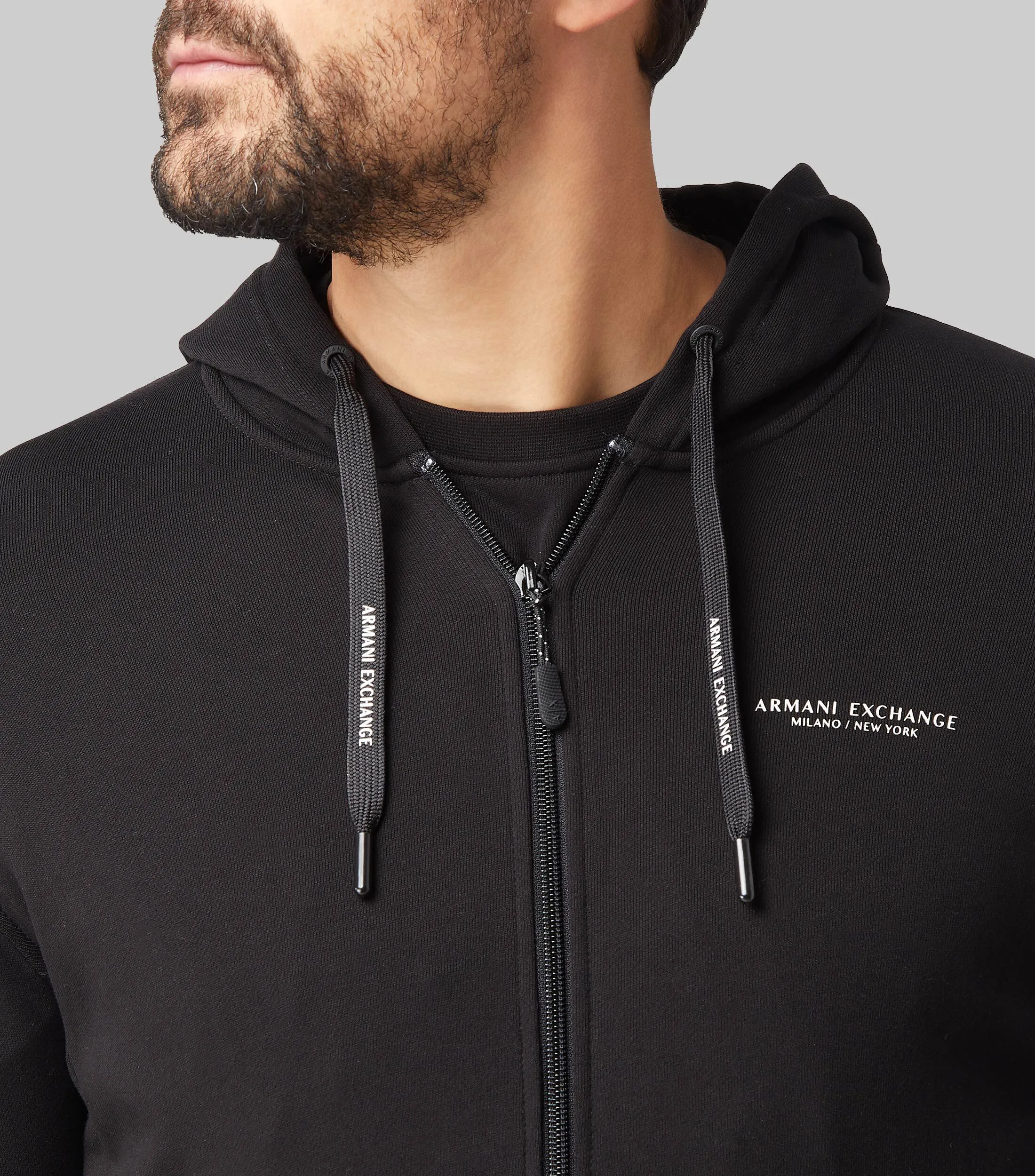 Armani Exchange Sudadera con Cremallera y Capucha Hombre