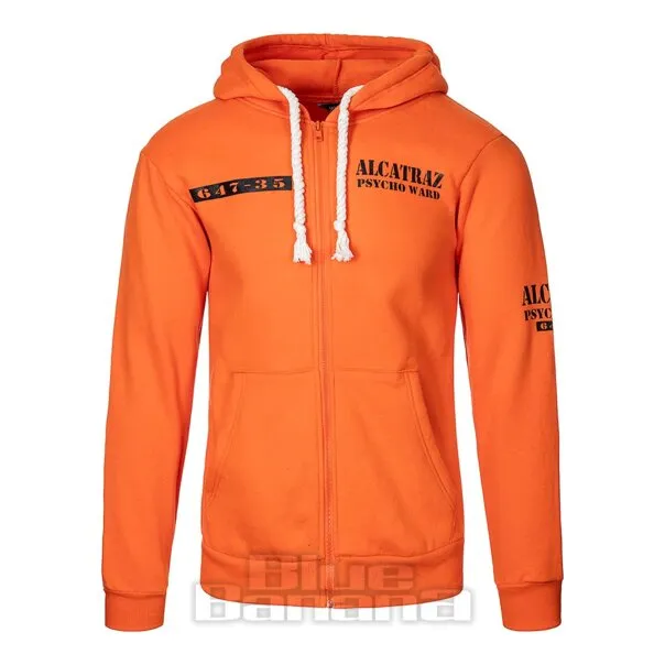 Banned Sudadera Con Capucha De Alcatraz (Naranja)