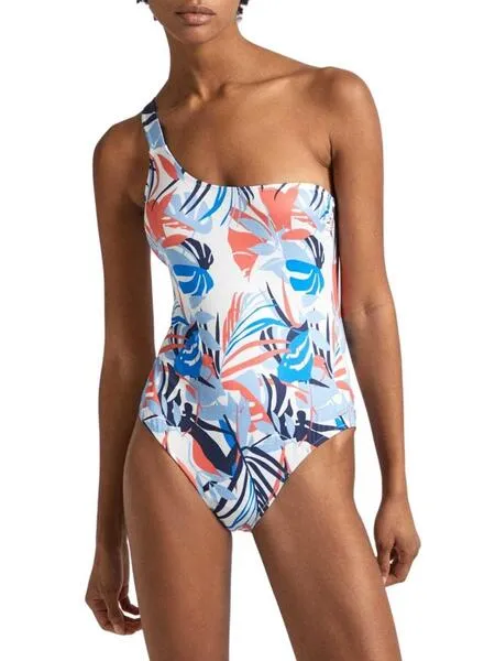 Bañador Pepe Jeans Leaf Asimétrico Para Mujer