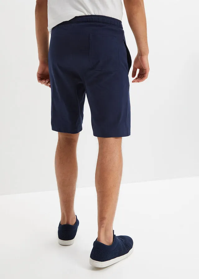 Bermudas de punto Azul marino estampado