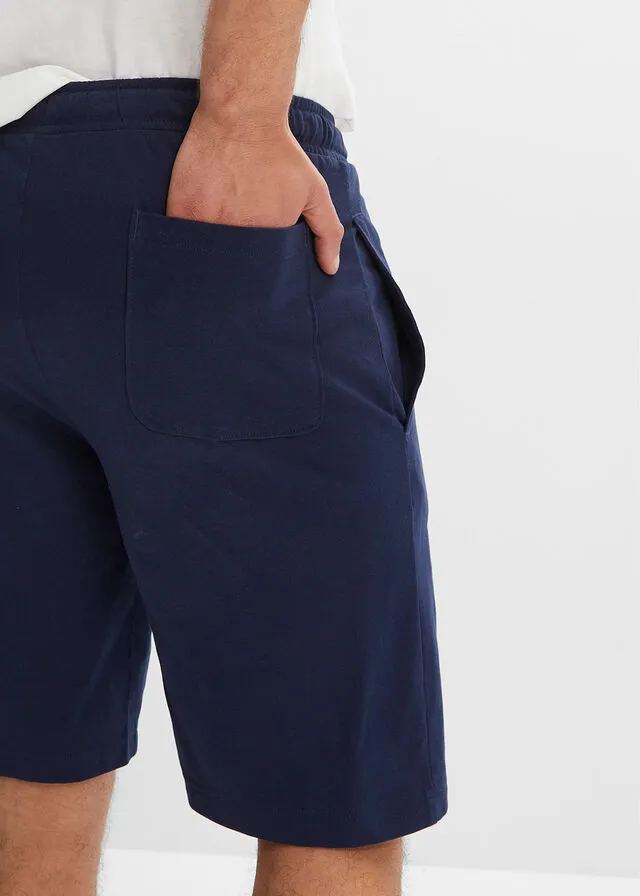 Bermudas de punto Azul marino estampado