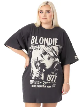 Blondie Mujer Oversized Camiseta de manga corta Gris Blondie