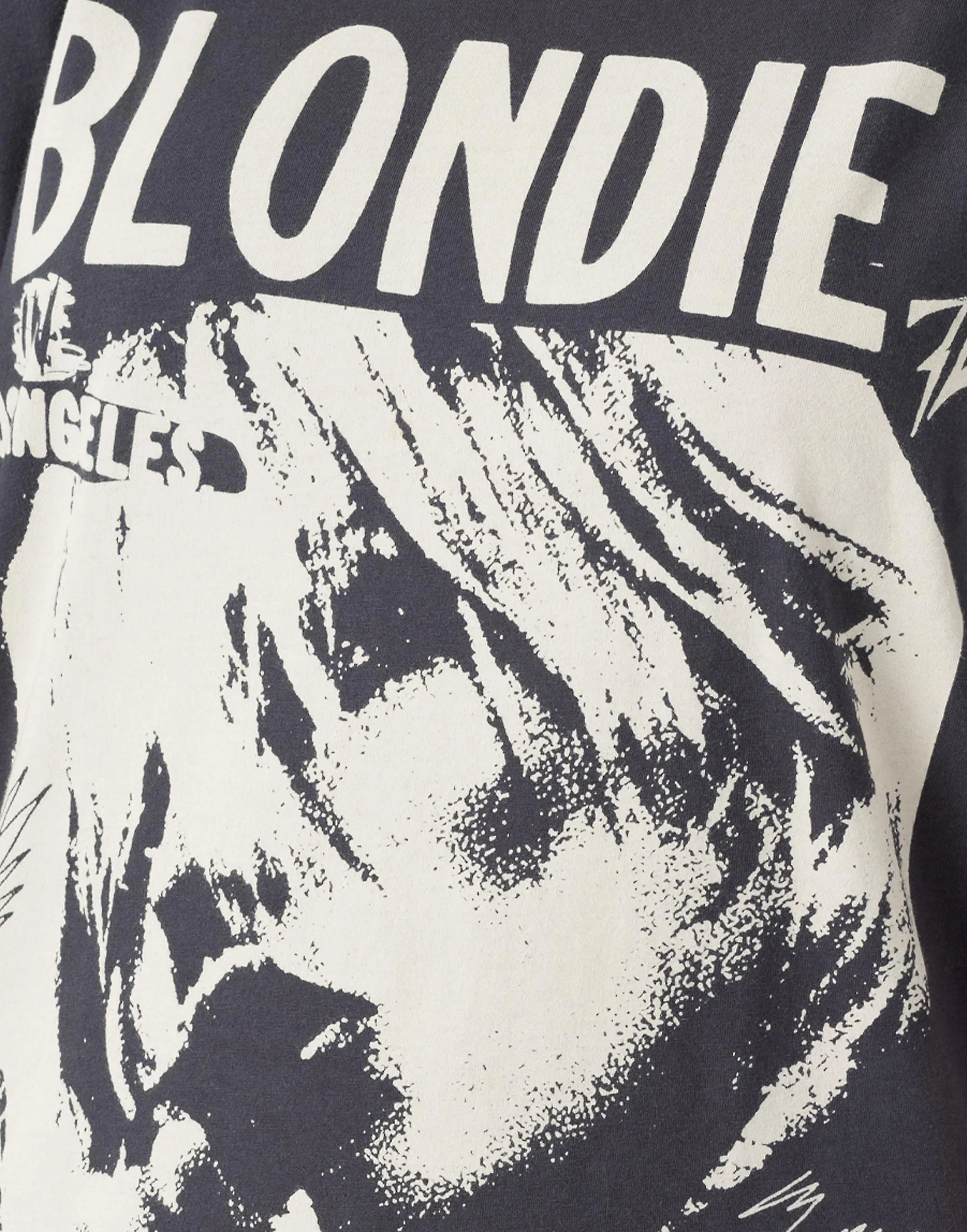 Blondie Mujer Oversized Camiseta de manga corta Gris Blondie