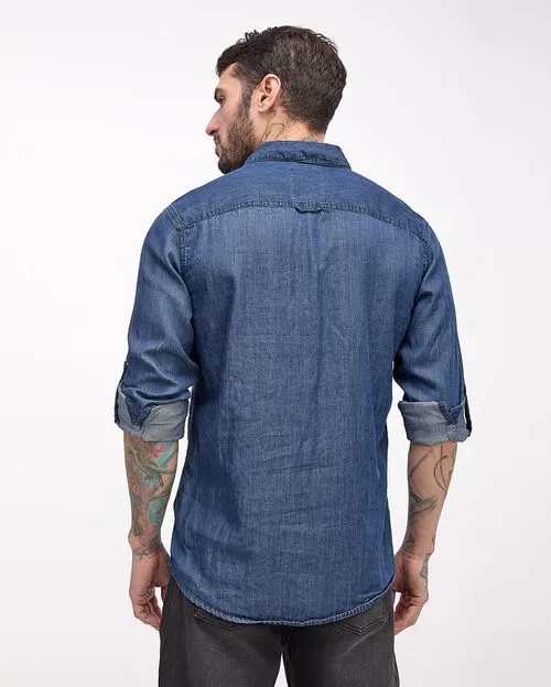 Camisa Hombre Denzel Medium Wash