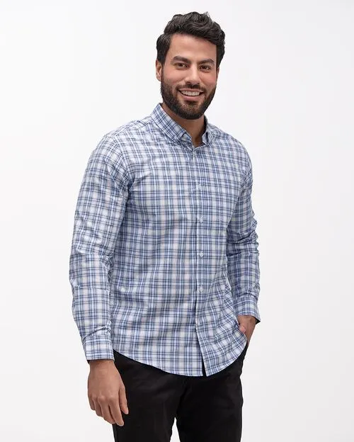 Camisa Hombre Piedro Azul Oxford