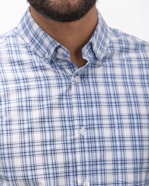 Camisa Hombre Piedro Azul Oxford