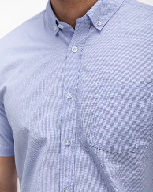 Camisa Hombre Ruben Celeste Indigo