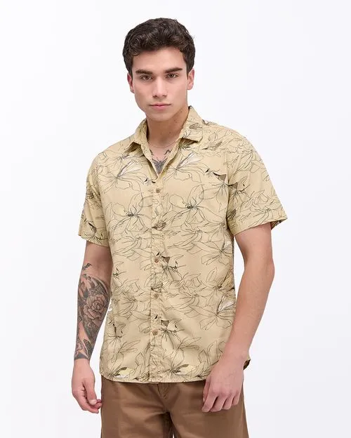 Camisa Hombre Tulio Beige Tapioca