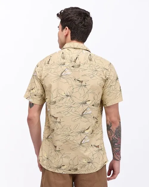 Camisa Hombre Tulio Beige Tapioca