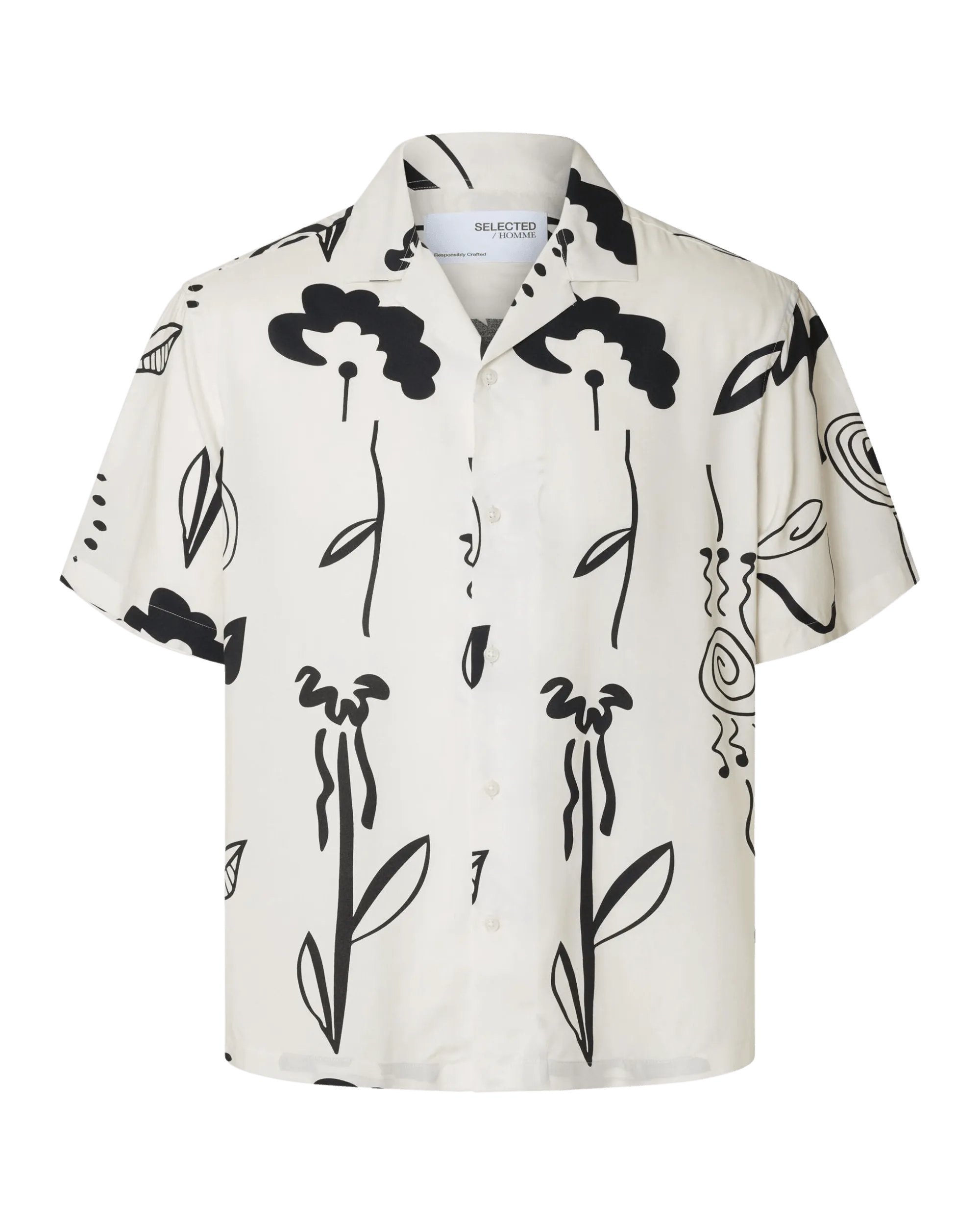 Camisa Selected Relax Rajesh Bright White