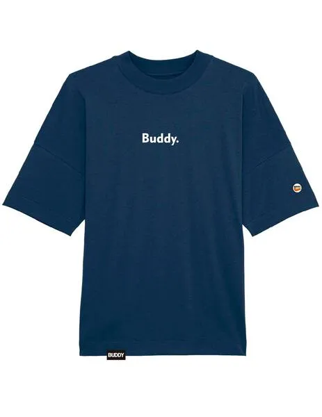 Camiseta Buddy Future Oversized azul marino