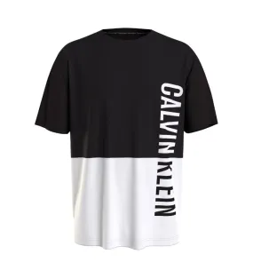 Camiseta Color Block Oversized negro, blanco