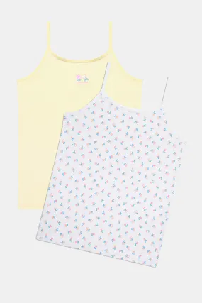 Camiseta interior para niña, pack de 2 unidades