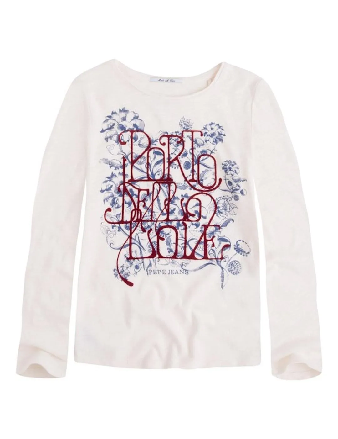 Camiseta manga larga Cailin blanca Pepe Jeans