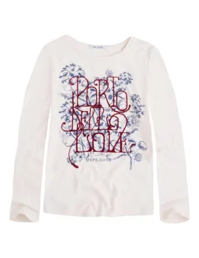 Camiseta manga larga Cailin blanca Pepe Jeans