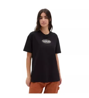 Camiseta Oval Bloom Oversized negro