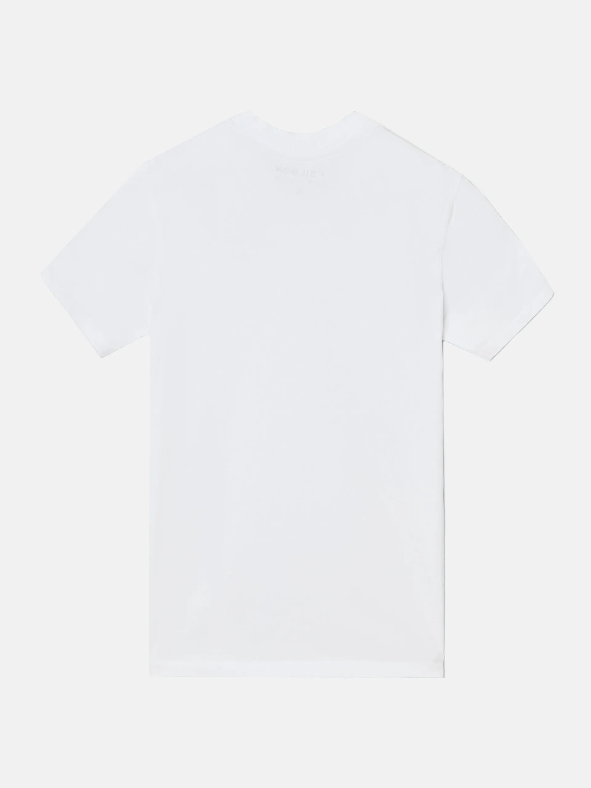 Camiseta relaxed fit miniparche blanca