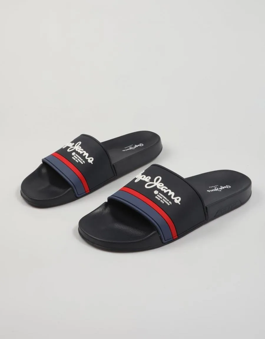  chanclas PEPE JEANS Slider en Azul marino 81654