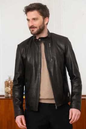 Chaqueta Hombre Univers Du Luxe Miguel Agneau Noir Jumbo