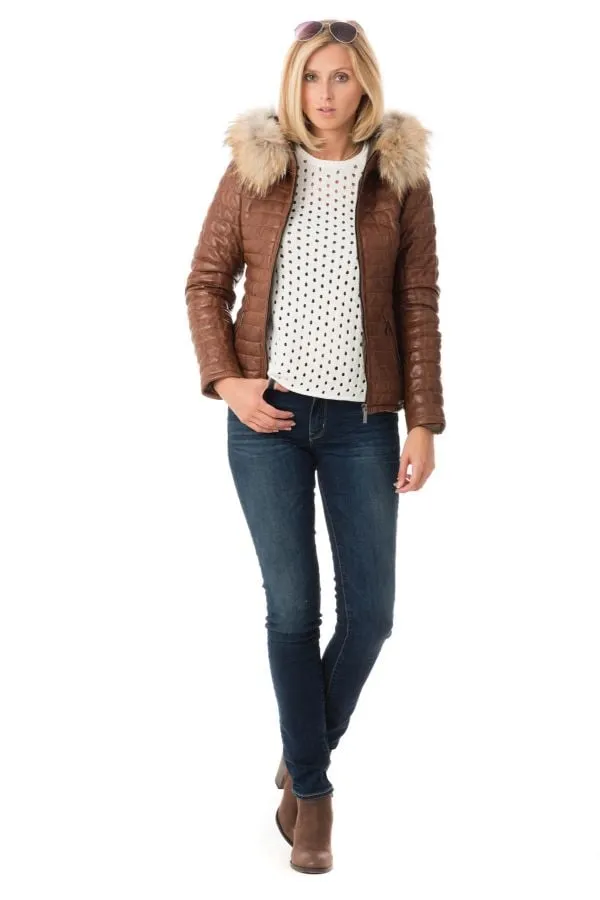 Chaqueta Mujeres Oakwood Happy Cognac 507