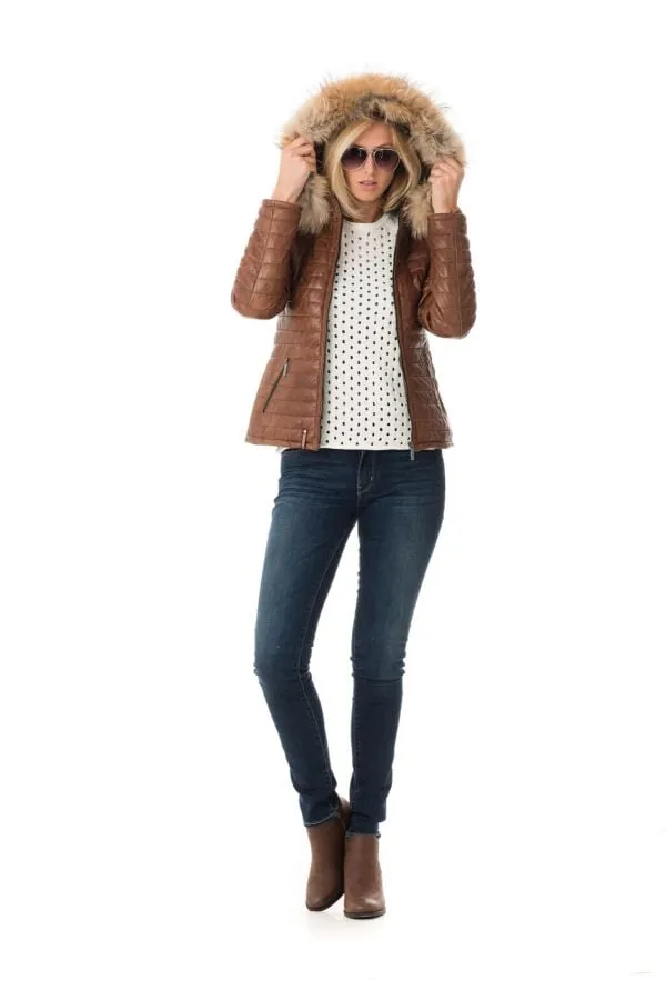 Chaqueta Mujeres Oakwood Happy Cognac 507