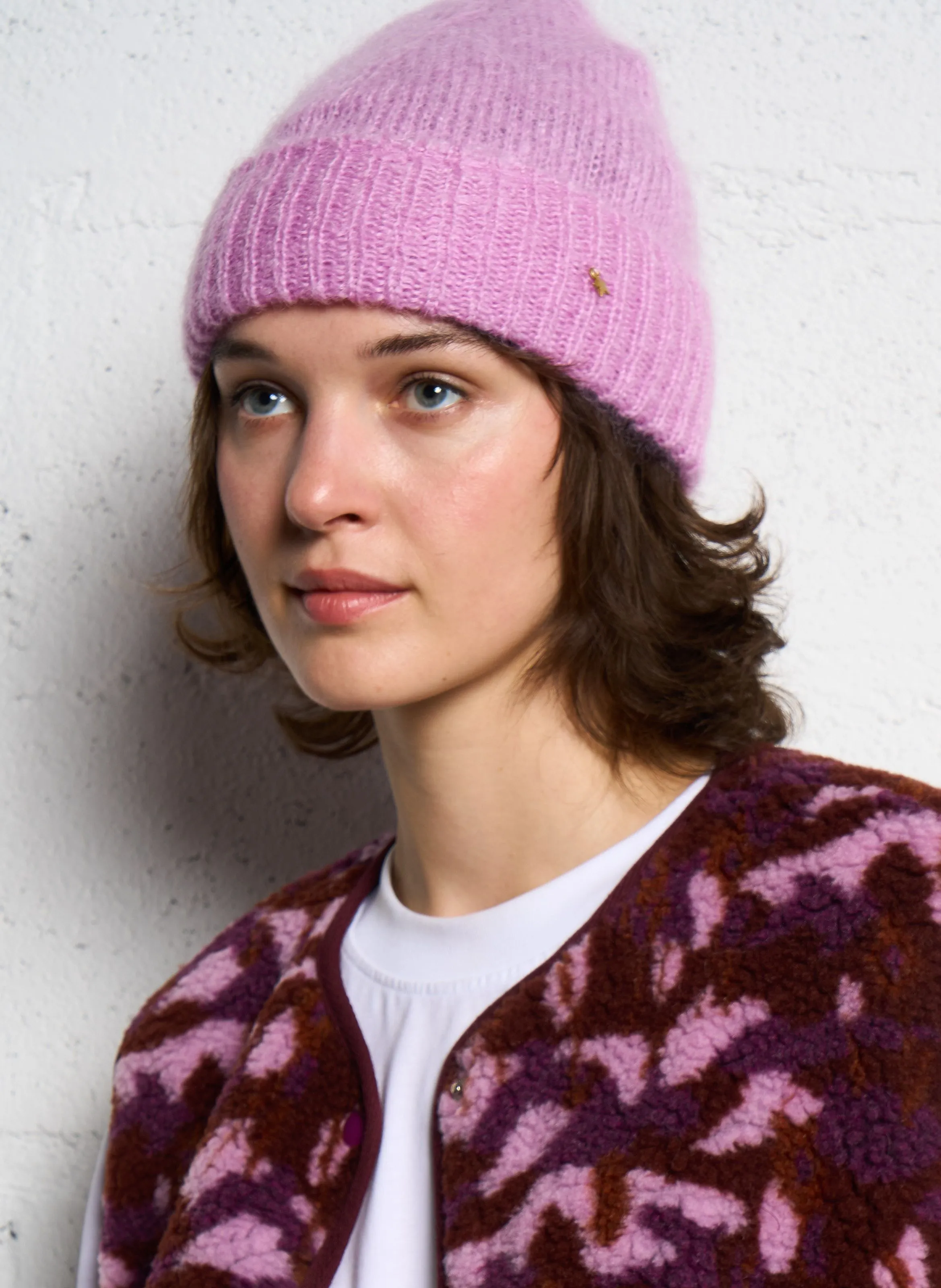 DES PETITS HAUTS CHAMI - Gorro de lana en rosa