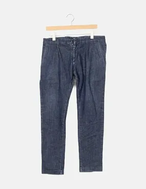 Eredi del duca Jeans denim azul efecto desgastado