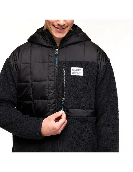 Forro polar cotopaxi de capucha negro de hombre