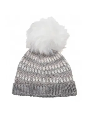 gorro guess grey pompón