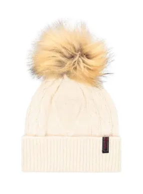 gorro superdry lannah beige mujer 