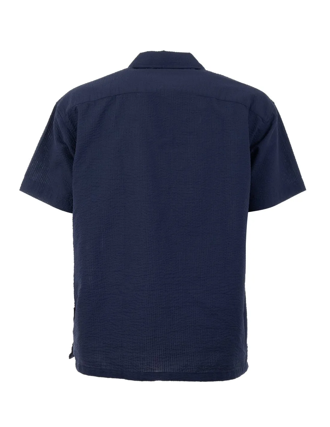 JACK & JONES - Camisa azul JorPalma Seersucker Hombre