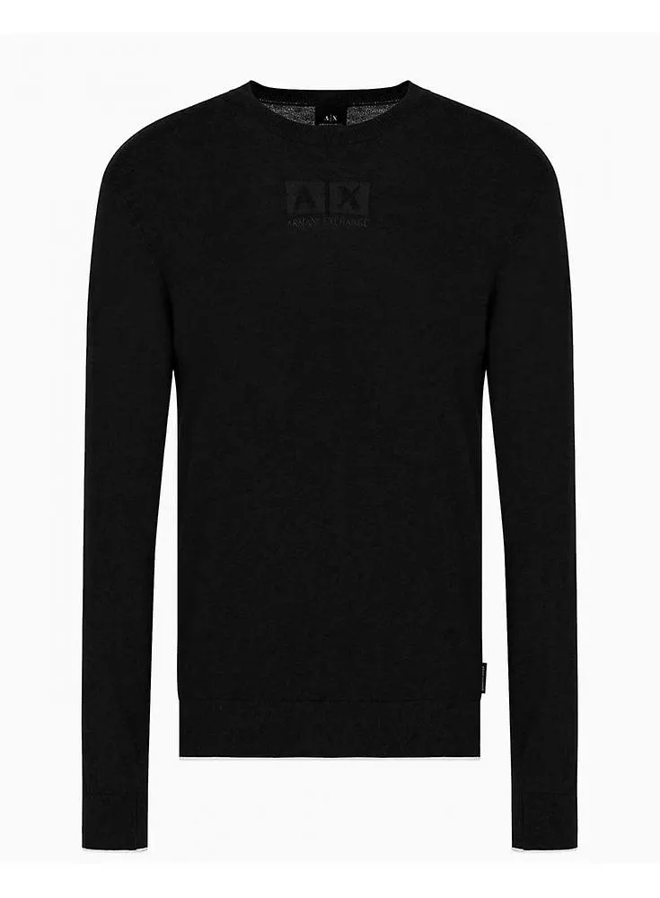 Jersey de punto Armani Exchange Hombre Negro