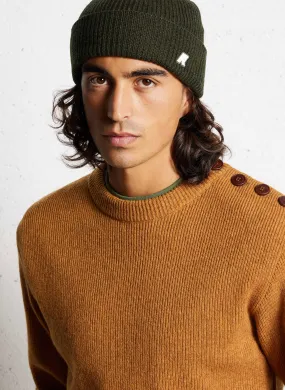 K-WAY BRICE CARDIGAN STITCH WOO - Gorro de lana en caqui