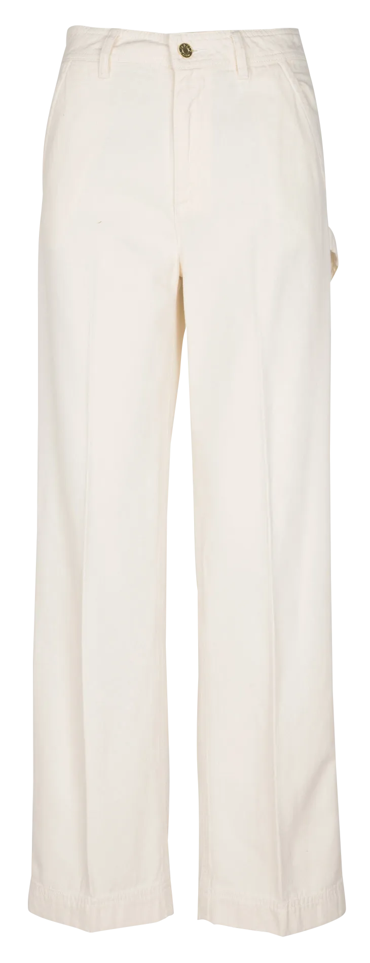 LAB DIP SIERRA - Pantalón ancho de algodón en beige