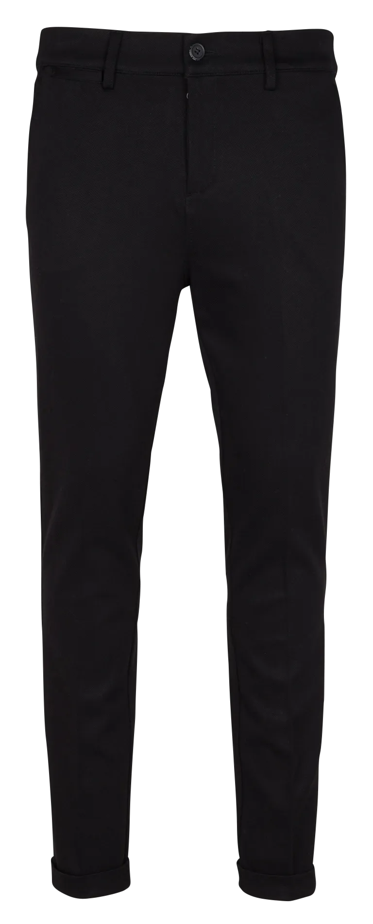 LE TEMPS DES CERISES DEDAL - Pantalón de viscosa tapered en negro