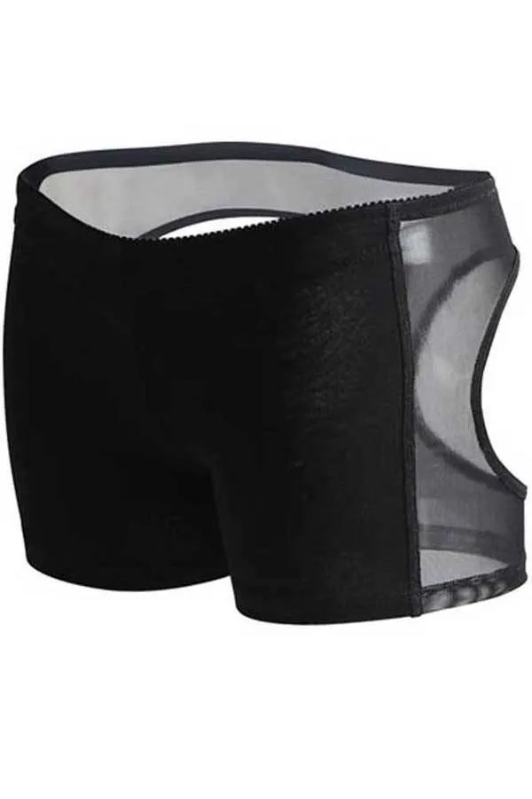 Levanta cola alzador de trasero negro interior short