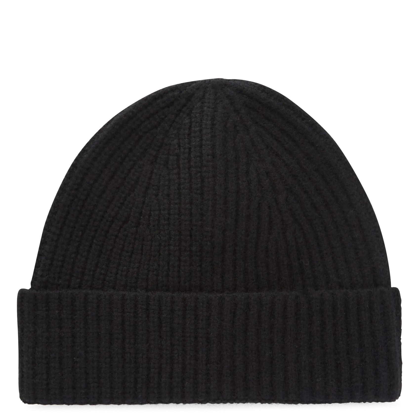 MAISON 123 DANTE - Gorro de lana acanalado en negro