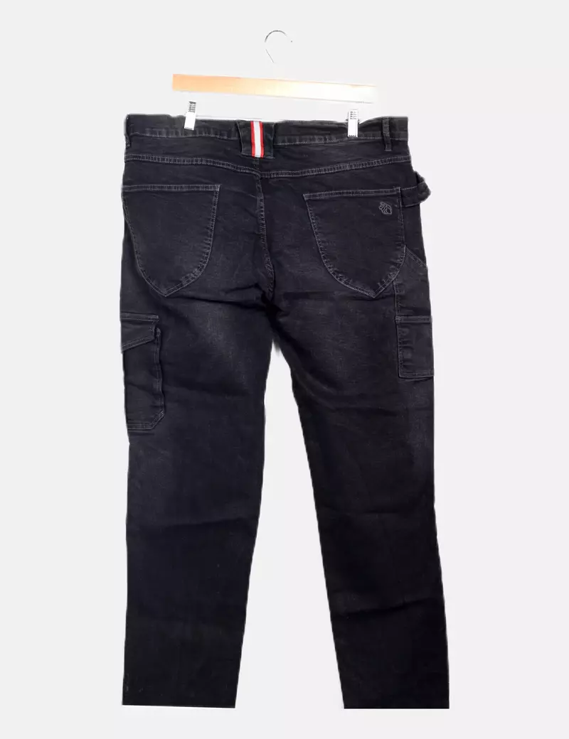 NoName Pantalón denim negro