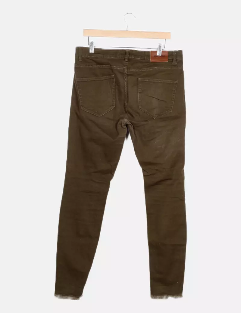 ONLY & SONS Jeans skinny verde con rotos