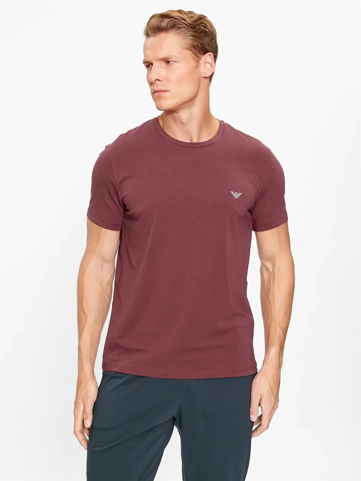 Pack 2 camiseta Emporio Armani 111267 3F720 15876 borgogna/marine