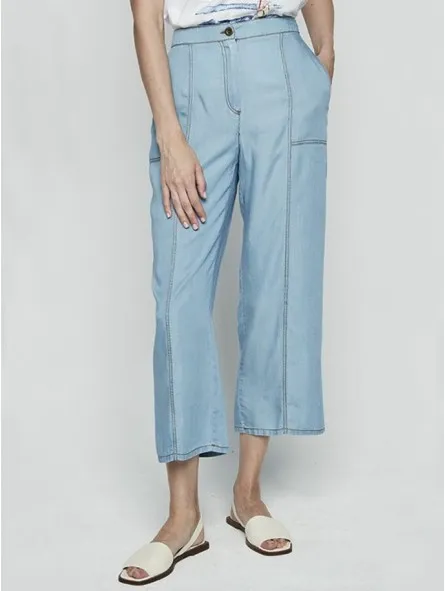 Pantalon culotte de tencel