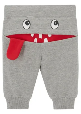 Pantalón de chándal Gris claro jaspeado estampado