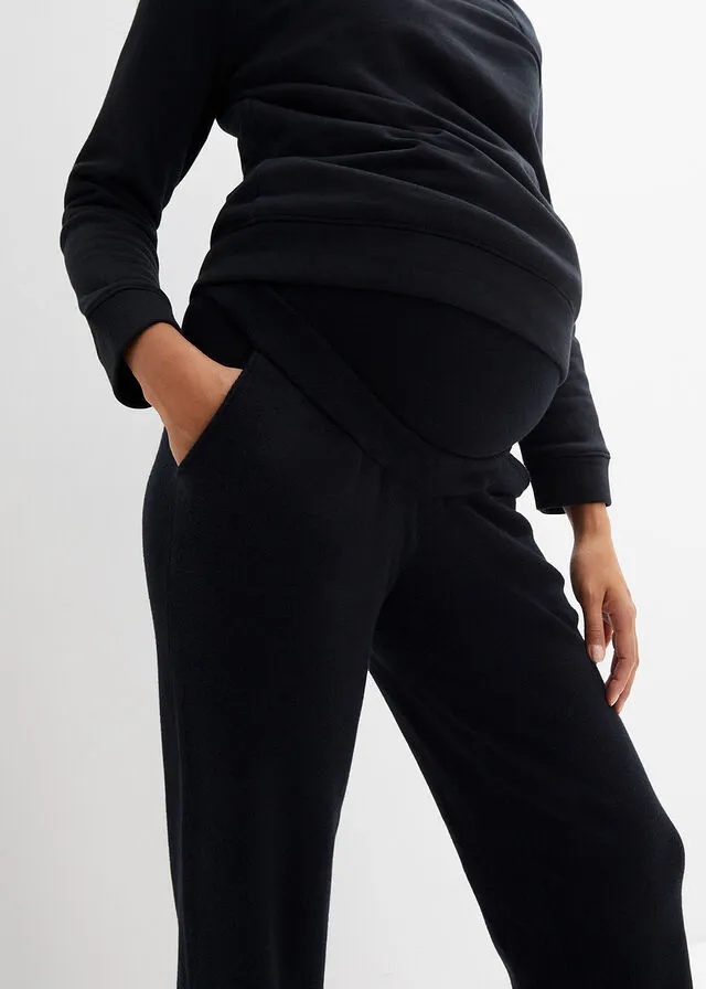 Pantalón premamá de punto suave Negro