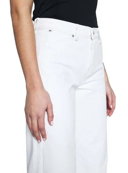 pantalón vaquero pepe jeans croove blanco mujer