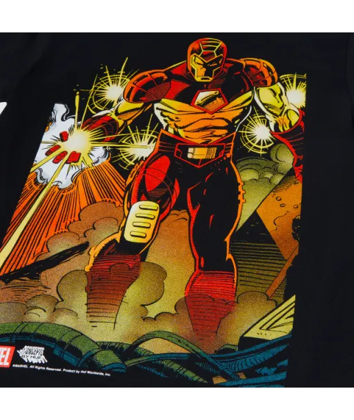 Polera HUF x Avengers I Am Iron Man Negra