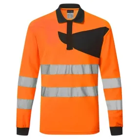 Polo de alta visibilidad PW2 Hi-Vis, de manga larga