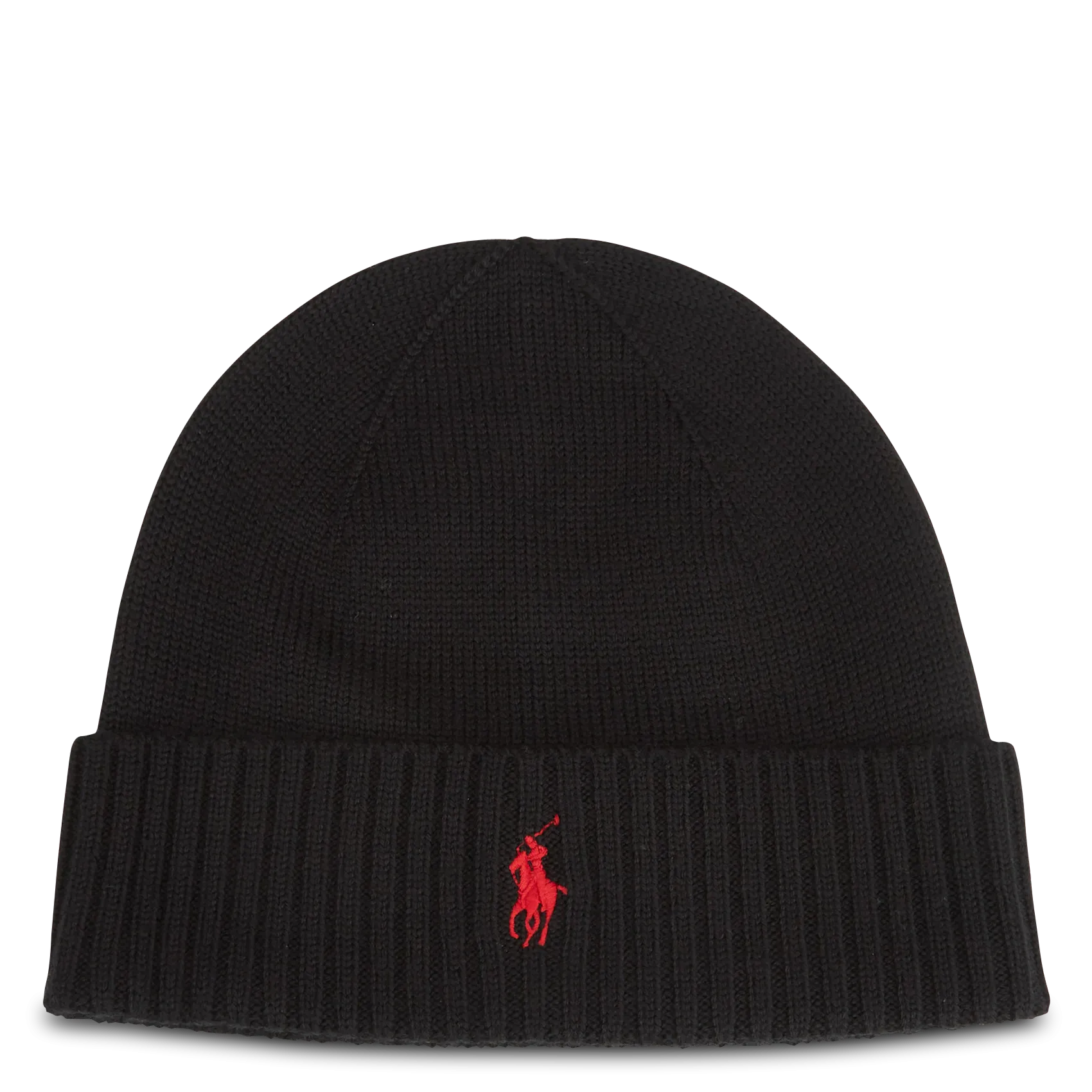 POLO RALPH LAUREN Gorro de lana merina en negro